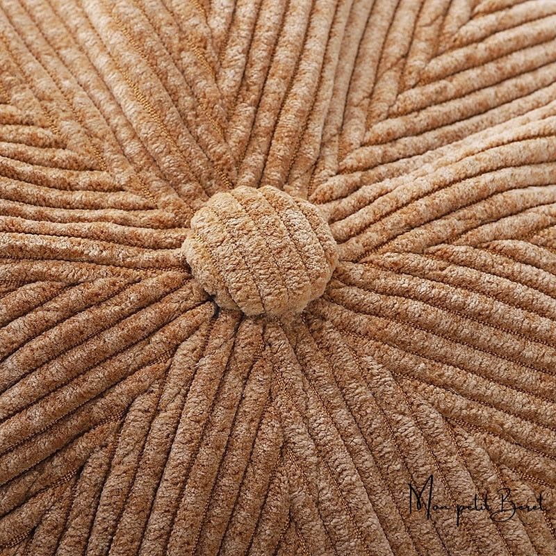 béret en velours pour enfant de couleur marron zoom